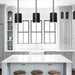 Crystorama 8680-MK-WH Alston One Light Mini Chandelier Matte Black / White Alternate Image 2.jpg