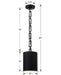 Crystorama 8680-MK-WH Alston One Light Mini Chandelier Matte Black / White Alternate Image 4.jpg