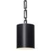 Crystorama 8680-MK-WH Alston One Light Mini Chandelier Matte Black / White Main Image.jpg