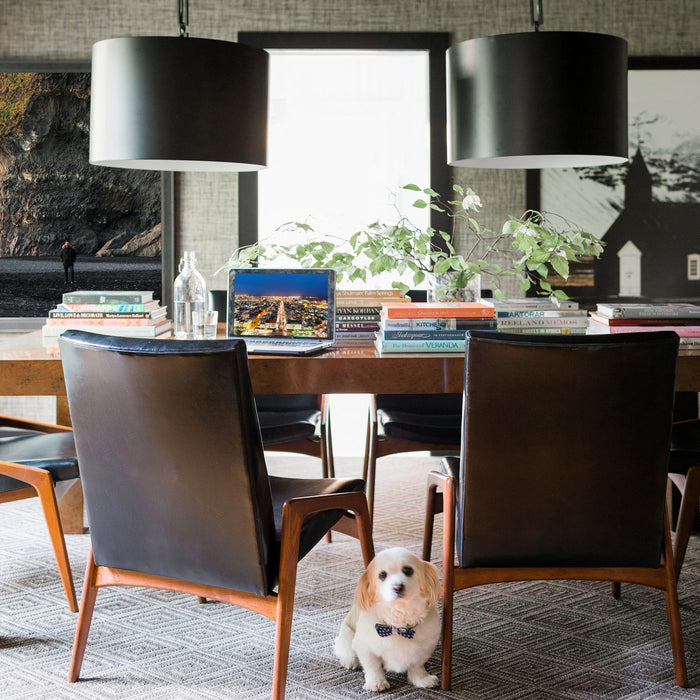 Crystorama 8686-MK-WH Alston Six Light Chandelier Matte Black / White Alternate Image.jpg