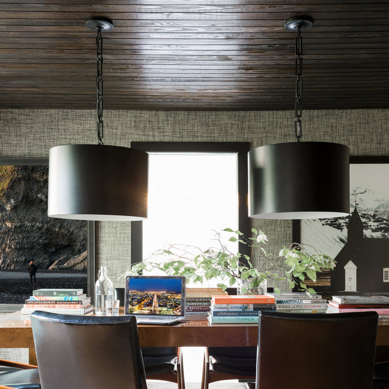 Crystorama 8686-MK-WH Alston Six Light Chandelier Matte Black / White Alternate Image 2.jpg