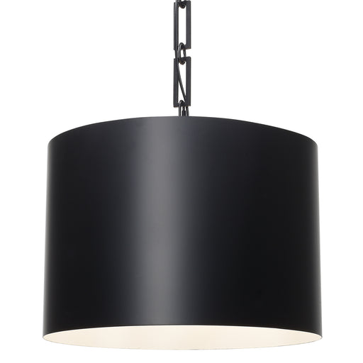 Crystorama 8686-MK-WH Alston Six Light Chandelier Matte Black / White Main Image.jpg
