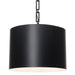Crystorama 8686-MK-WH Alston Six Light Chandelier Matte Black / White Main Image.jpg