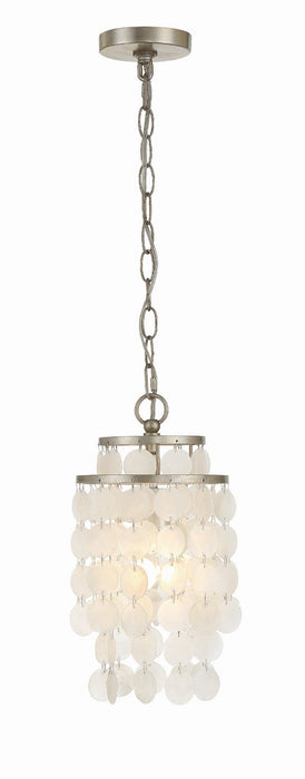 Crystorama BRI-3000-SA Brielle One Light Mini Chandelier Antique Silver Main Image.jpg