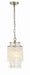 Crystorama BRI-3000-SA Brielle One Light Mini Chandelier Antique Silver Main Image.jpg