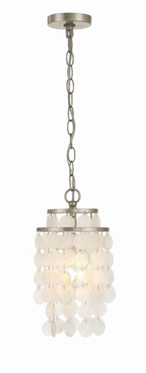 Crystorama BRI-3000-SA Brielle One Light Mini Chandelier Antique Silver Main Image.jpg
