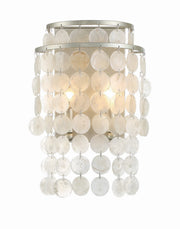 Crystorama BRI-3002-SA Brielle Two Light Wall Sconce Antique Silver Main Image.jpg