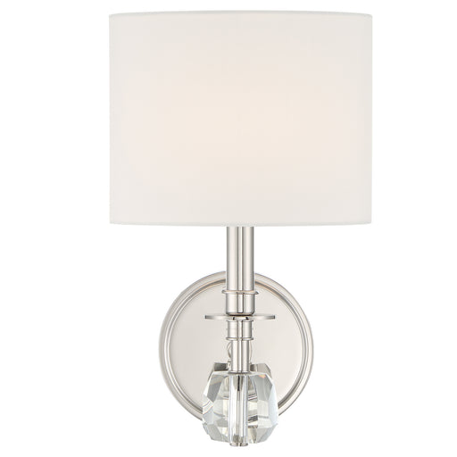 Crystorama CHI-211-PN Chimes One Light Wall Sconce Polished Nickel Main Image.jpg