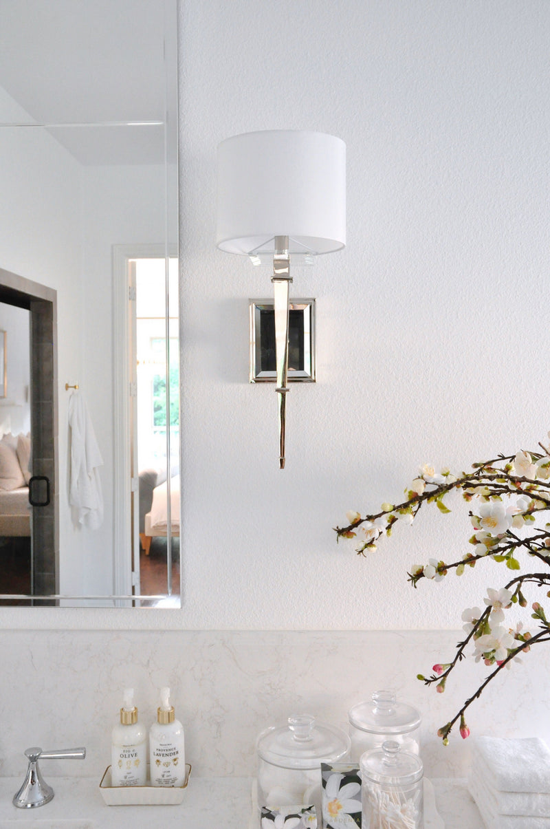 Crystorama CLI-231-PN Clifton One Light Wall Sconce Polished Nickel Alternate Image 2.jpg
