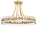 Crystorama CLO-8894-AG Clover Four Light Semi Flush Mount Aged Brass Main Image.jpg