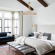 Crystorama CLO-8898-AG Clover Eight Light Chandelier Aged Brass Alternate Image 2.jpg