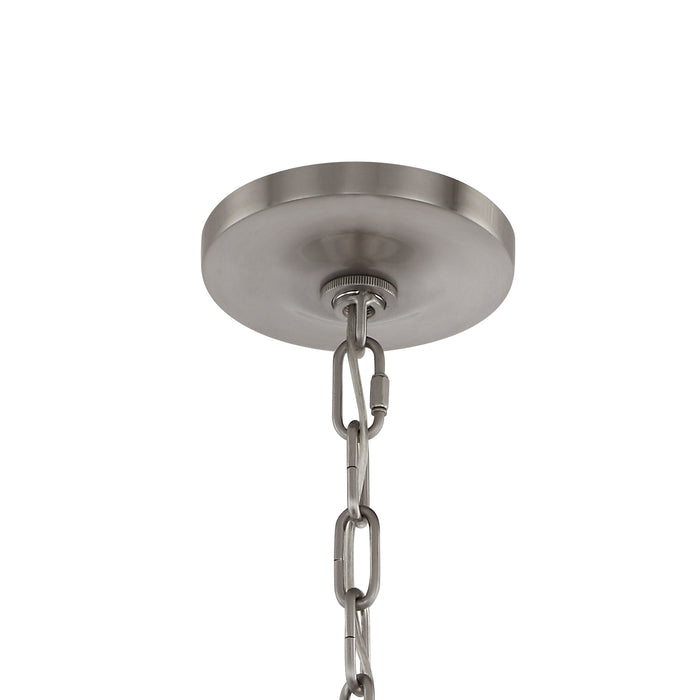 Crystorama CLO-8898-BN Clover Eight Light Chandelier Brushed Nickel Alternate Image 2.jpg