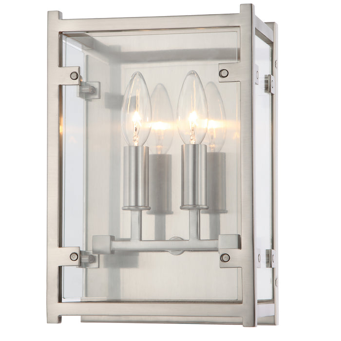 Crystorama DAN-8792-BN Danbury Two Light Wall Sconce Brushed Nickel Main Image.jpg