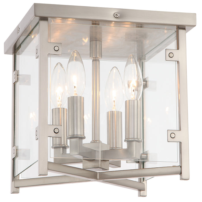 Crystorama DAN-8793-BN Danbury Four Light Flush Mount Brushed Nickel Main Image.jpg