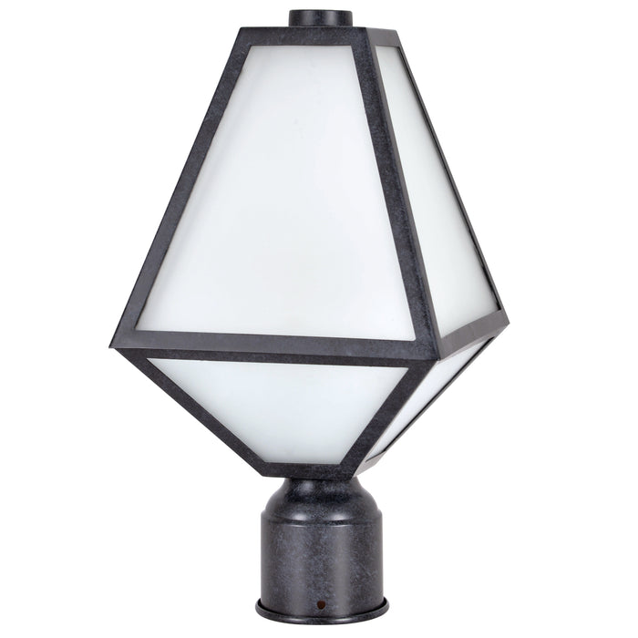 Crystorama GLA-9707-OP-BC Glacier One Light Outdoor Post Mount Black Charcoal Alternate Image.jpg