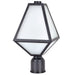 Crystorama GLA-9707-OP-BC Glacier One Light Outdoor Post Mount Black Charcoal Alternate Image.jpg