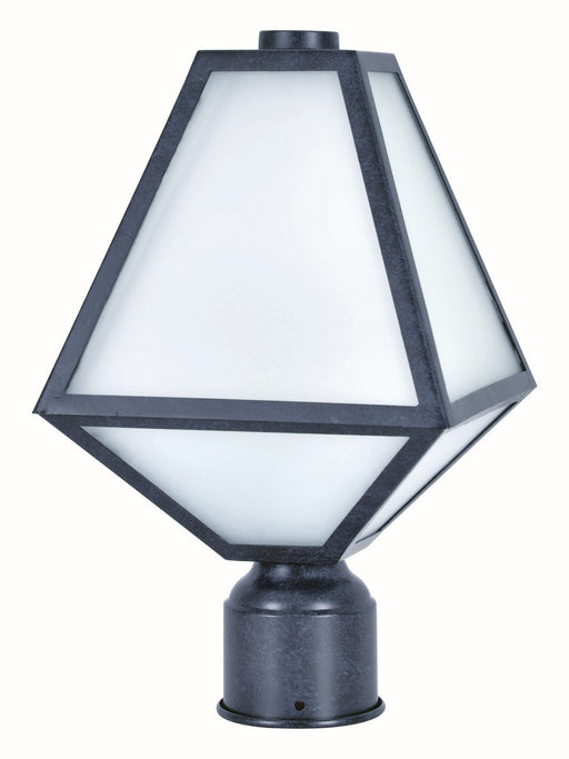 Crystorama GLA-9707-OP-BC Glacier One Light Outdoor Post Mount Black Charcoal Main Image.jpg