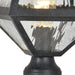 Crystorama GLA-9707-WT-BC Glacier One Light Outdoor Post Mount Black Charcoal Alternate Image 2.jpg