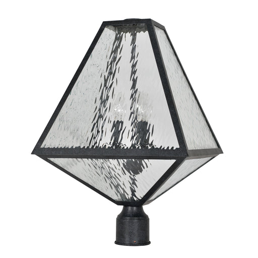 Crystorama GLA-9709-WT-BC Glacier Three Light Outdoor Post Mount Black Charcoal Alternate Image.jpg