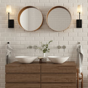 Crystorama LEN-251-BF Lena One Light Wall Sconce Black Forged Alternate Image 2.jpg