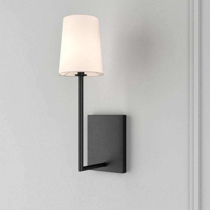 Crystorama LEN-251-BF Lena One Light Wall Sconce Black Forged Alternate Image 4.jpg