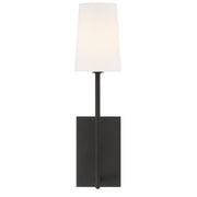 Crystorama LEN-251-BF Lena One Light Wall Sconce Black Forged Main Image.jpg