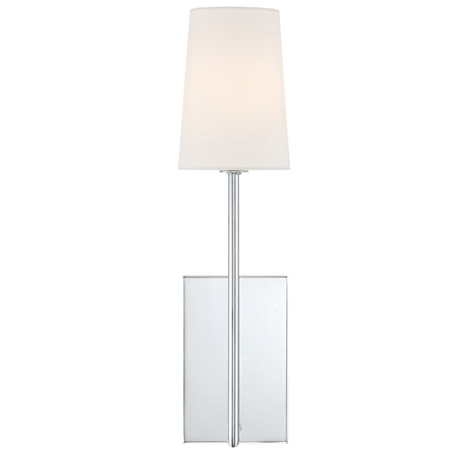Crystorama LEN-251-CH Lena One Light Wall Sconce Polished Chrome Main Image.jpg