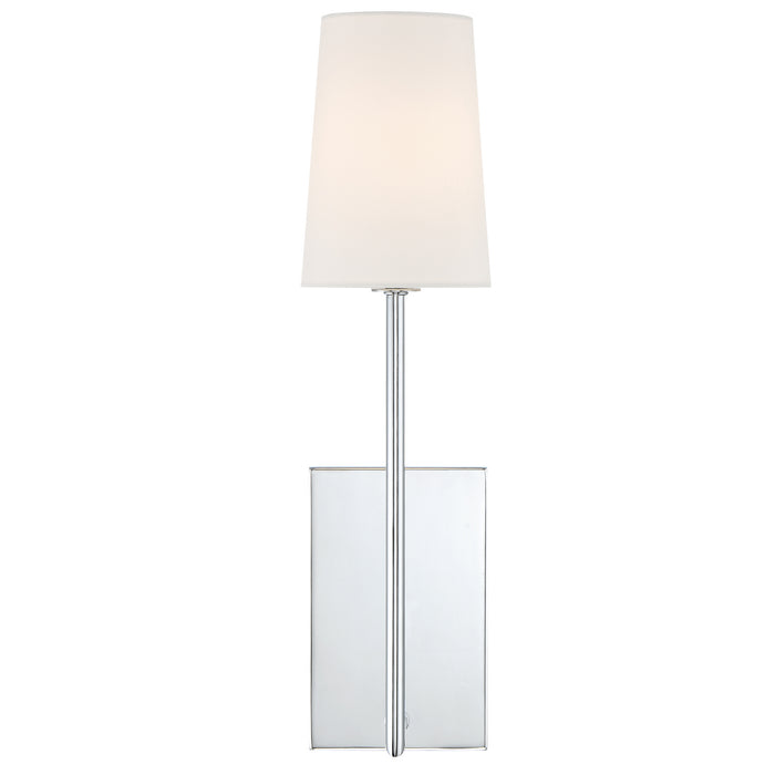 Crystorama LEN-251-CH Lena One Light Wall Sconce Polished Chrome Main Image.jpg