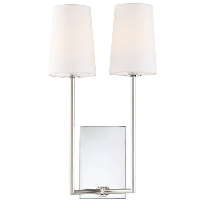 Crystorama LEN-252-CH Lena Two Light Wall Sconce Polished Chrome Main Image.jpg