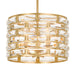 Crystorama MER-4865-GA Meridian Five Light Chandelier Antique Gold Main Image.jpg