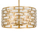 Crystorama MER-4866-GA Meridian Six Light Chandelier Antique Gold Main Image.jpg