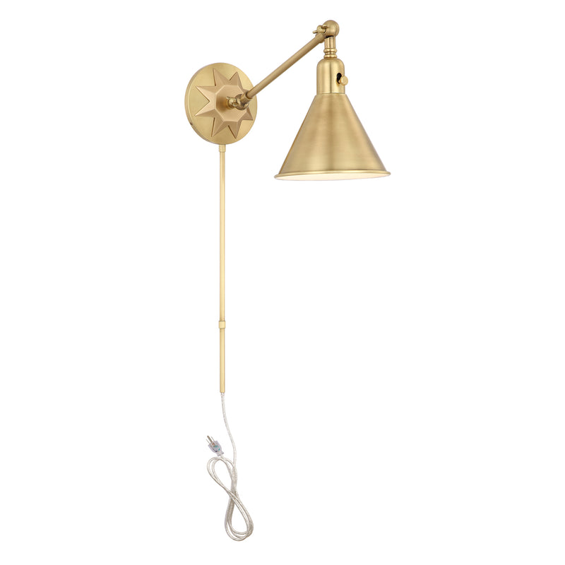 Crystorama MOR-8800-AG Morgan One Light Wall Sconce Aged Brass Alternate Image.jpg