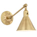 Crystorama MOR-8800-AG Morgan One Light Wall Sconce Aged Brass Main Image.jpg