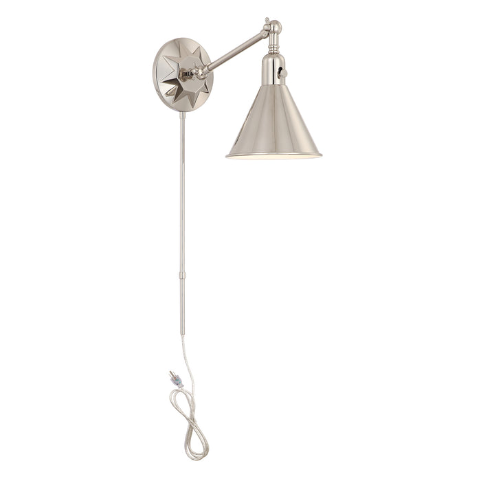 Crystorama MOR-8800-PN Morgan One Light Wall Sconce Polished Nickel Alternate Image.jpg