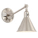 Crystorama MOR-8800-PN Morgan One Light Wall Sconce Polished Nickel Main Image.jpg