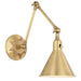 Crystorama MOR-8801-AG Morgan One Light Wall Sconce Aged Brass Main Image.jpg