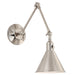 Crystorama MOR-8801-PN Morgan One Light Wall Sconce Polished Nickel Main Image.jpg