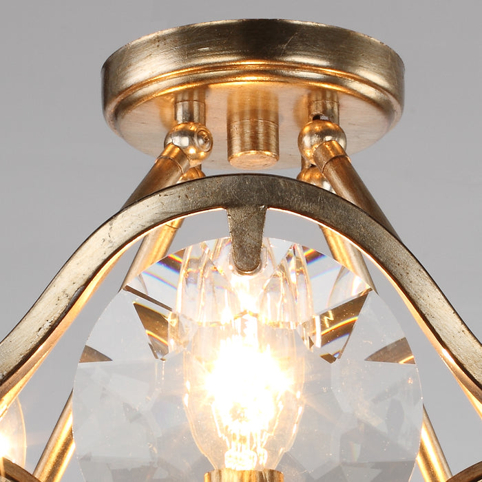 Crystorama QUI-7624-DT Quincy Four Light Semi Flush Mount Distressed Twilight Alternate Image 2.jpg