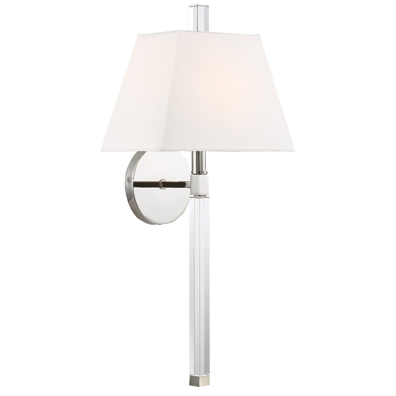 Crystorama REN-261-PN Renee One Light Wall Sconce Polished Nickel Alternate Image.jpg
