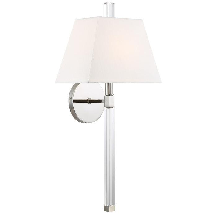 Crystorama REN-261-PN Renee One Light Wall Sconce Polished Nickel Alternate Image.jpg