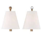 Crystorama RIV-382-AG Riverdale One Light Wall Sconce Aged Brass Alternate Image 2.jpg