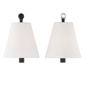 Crystorama RIV-382-BF Riverdale One Light Wall Sconce Black Forged Alternate Image 2.jpg