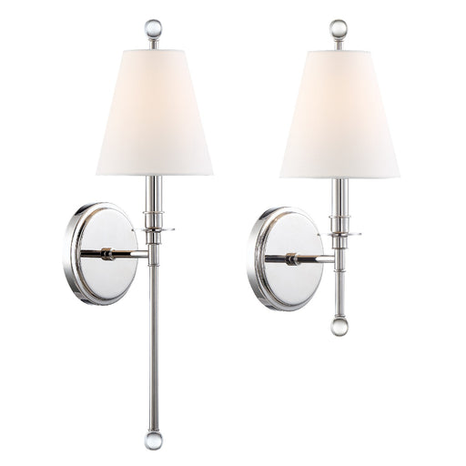 Crystorama RIV-382-PN Riverdale One Light Wall Sconce Polished Nickel Alternate Image.jpg