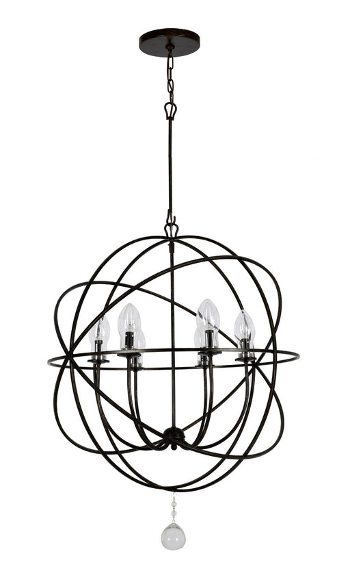 Crystorama SOL-9328-EB Solaris Six Light Outdoor Chandelier English Bronze Main Image.jpg