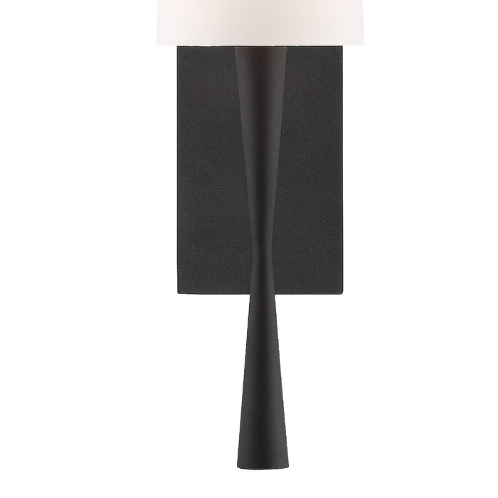 Crystorama TRE-221-BF Trenton One Light Wall Sconce Black Forged Alternate Image.jpg