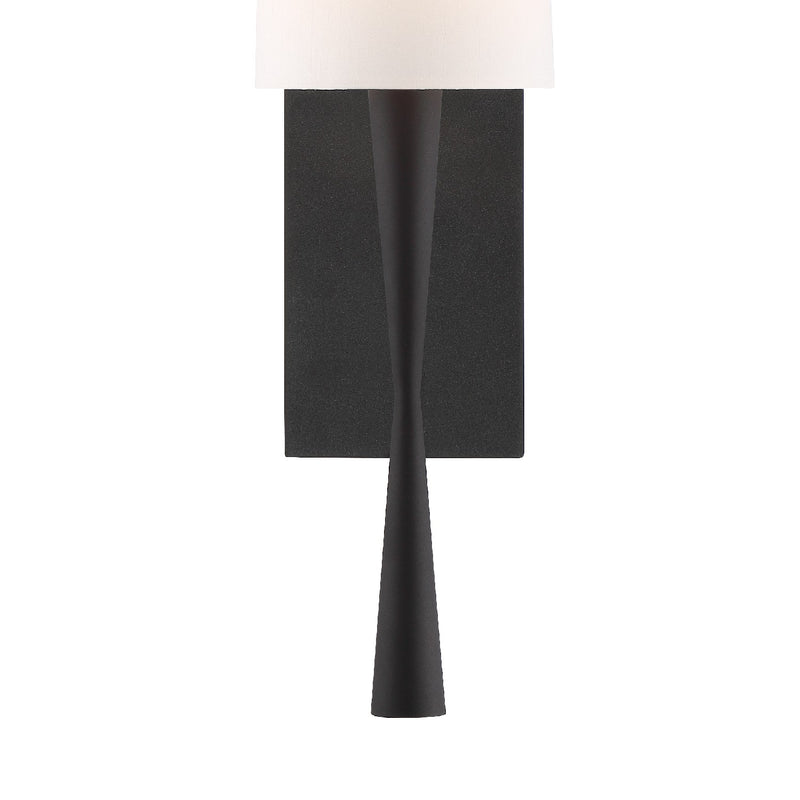Crystorama TRE-221-BF Trenton One Light Wall Sconce Black Forged Alternate Image 2.jpg