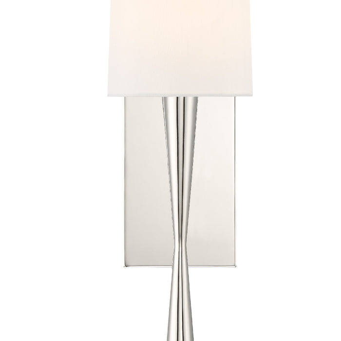 Crystorama TRE-221-PN Trenton One Light Wall Sconce Polished Nickel Alternate Image 2.jpg