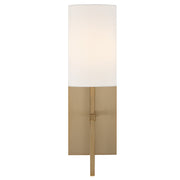 Crystorama VER-241-AG Veronica One Light Wall Sconce Aged Brass Main Image.jpg