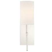 Crystorama VER-241-PN Veronica One Light Wall Sconce Polished Nickel Main Image.jpg