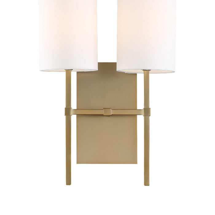 Crystorama VER-242-AG Veronica Two Light Wall Sconce Aged Brass Alternate Image 2.jpg